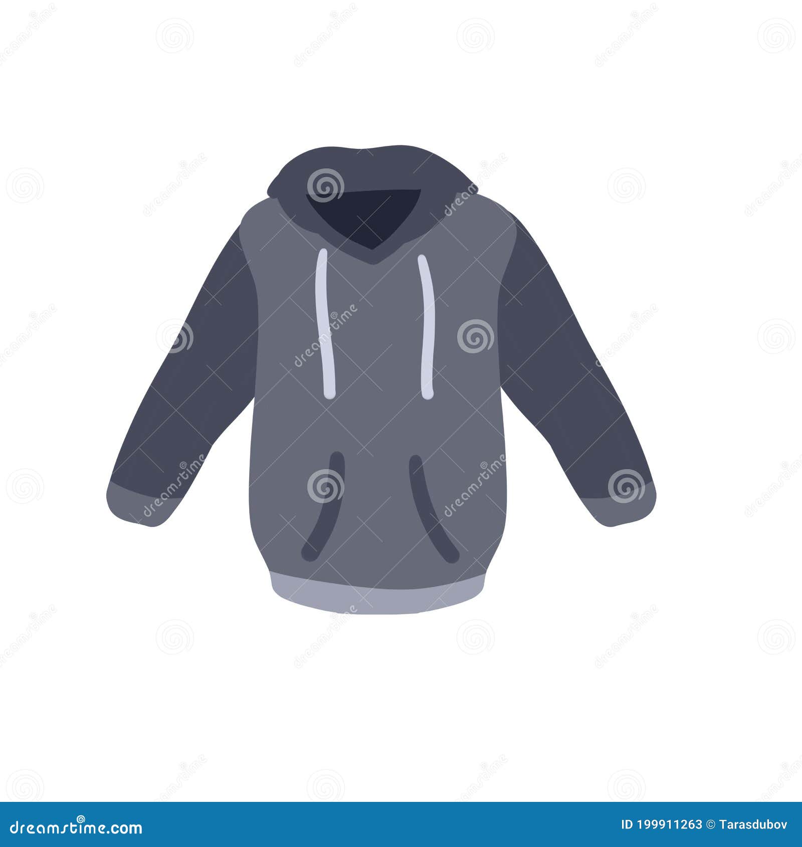 Hoodie Con Capucha Ropa Azul Cálida Camisas Suaves Con Mango Ilustración  Plana De Dibujos Animados Aislada Sobre Fondo Blanco Ilustración del Vector  - Ilustración de ocasional, moderno: 199911263