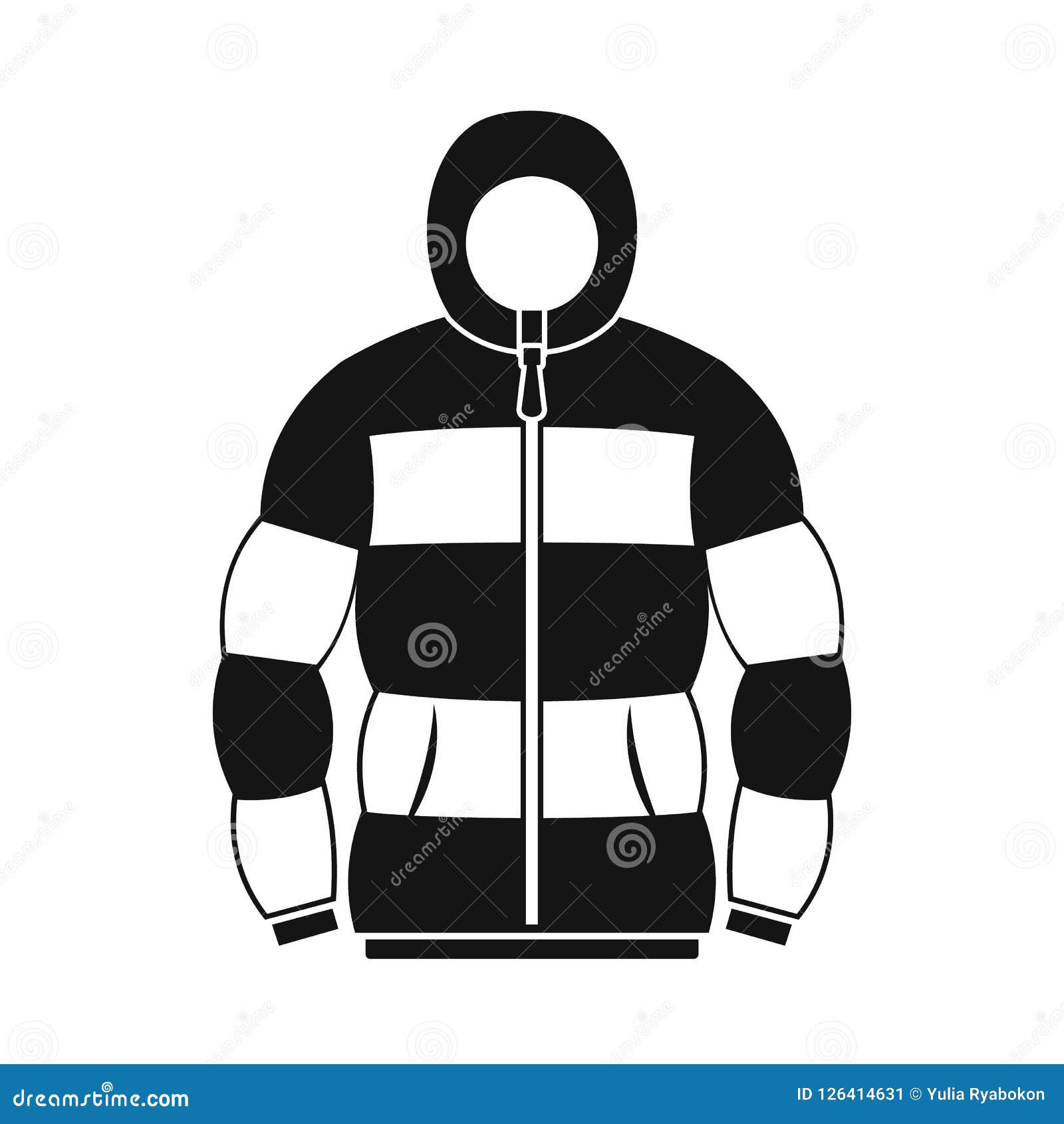 Hoodie Icon in Simple Style Stock Illustration - Illustration of basic