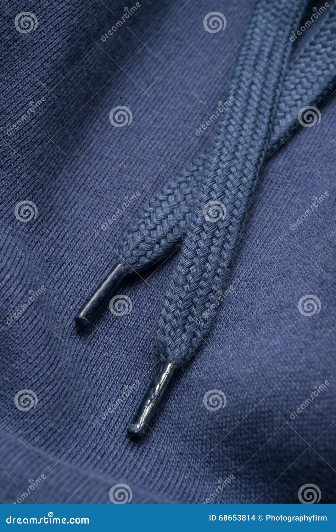 Hoodie Lace of a Blue Sweatshirt Stock Photo - Image of lace, studio ...