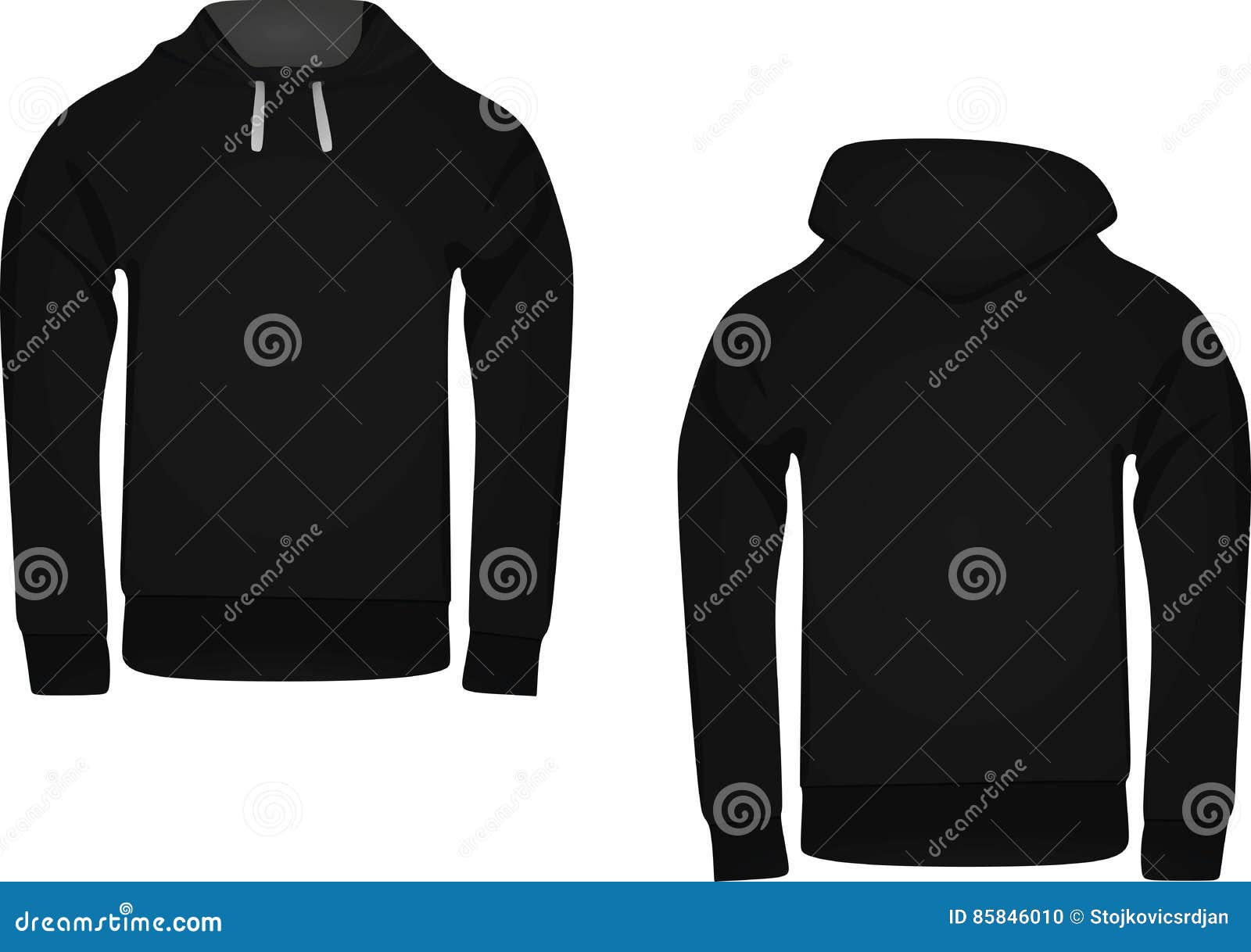 Hoodie vector stock vector. Illustration of body, pullover - 85846010