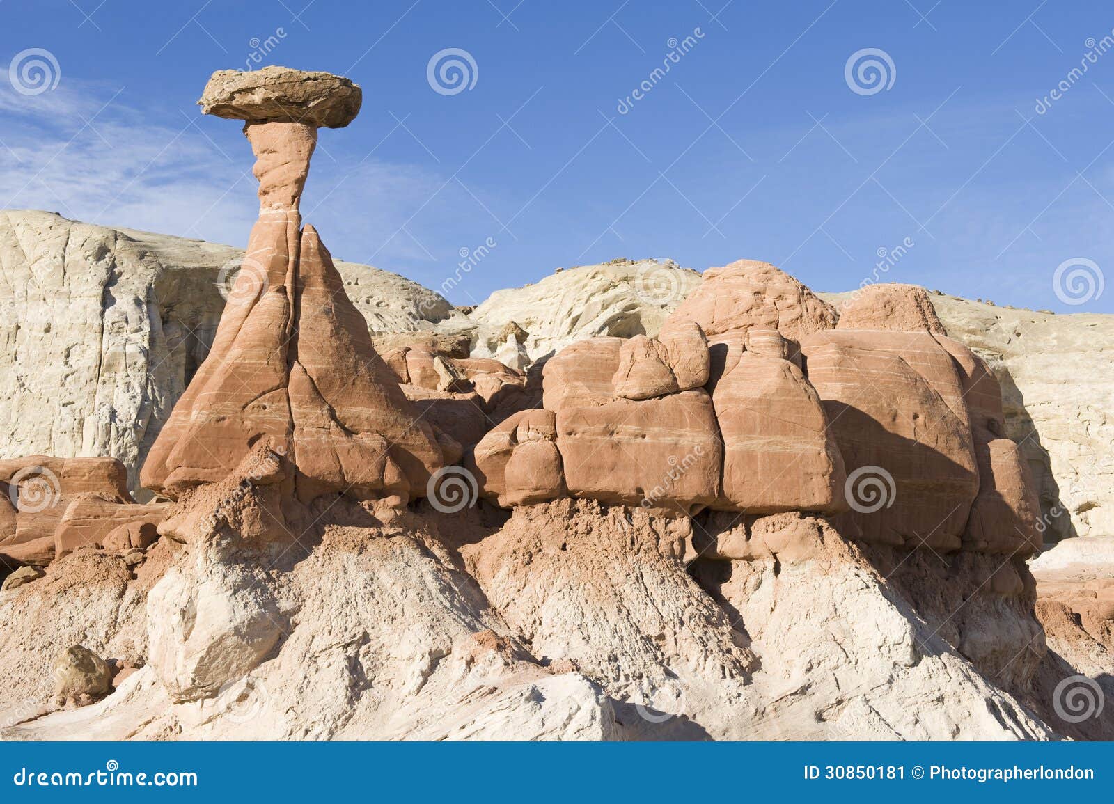 hoodoo and paria rimrocks in the vermillion cliffs utah usa