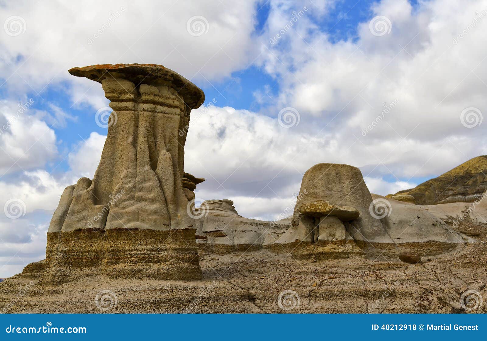 Hoodoos Drumheller valley stock photo. Image of drumheller 40212918