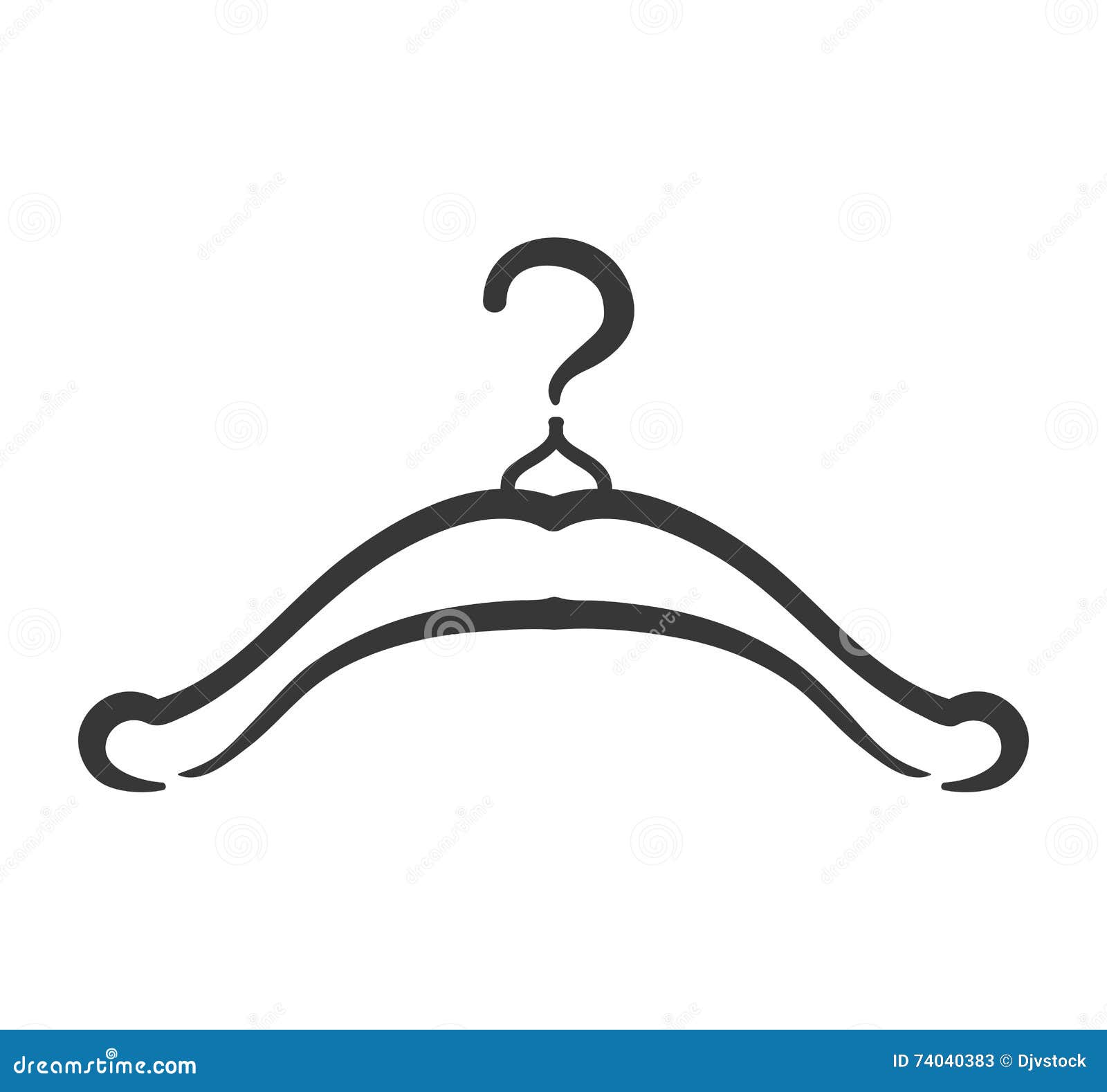 Hook Icon. Hanger Object Design. Vector Graphic Stock Illustration