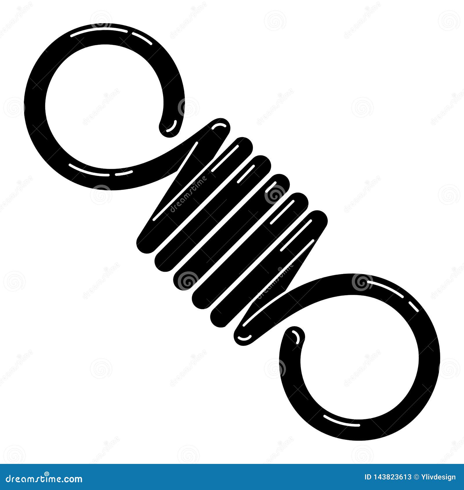 Hook Metal Spring Icon, Simple Style Stock Vector - Illustration of graphic,  hook: 143823613