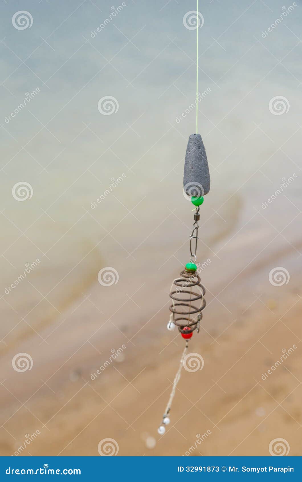 The hook near lake stock image. Image of fishing, hook 32991873