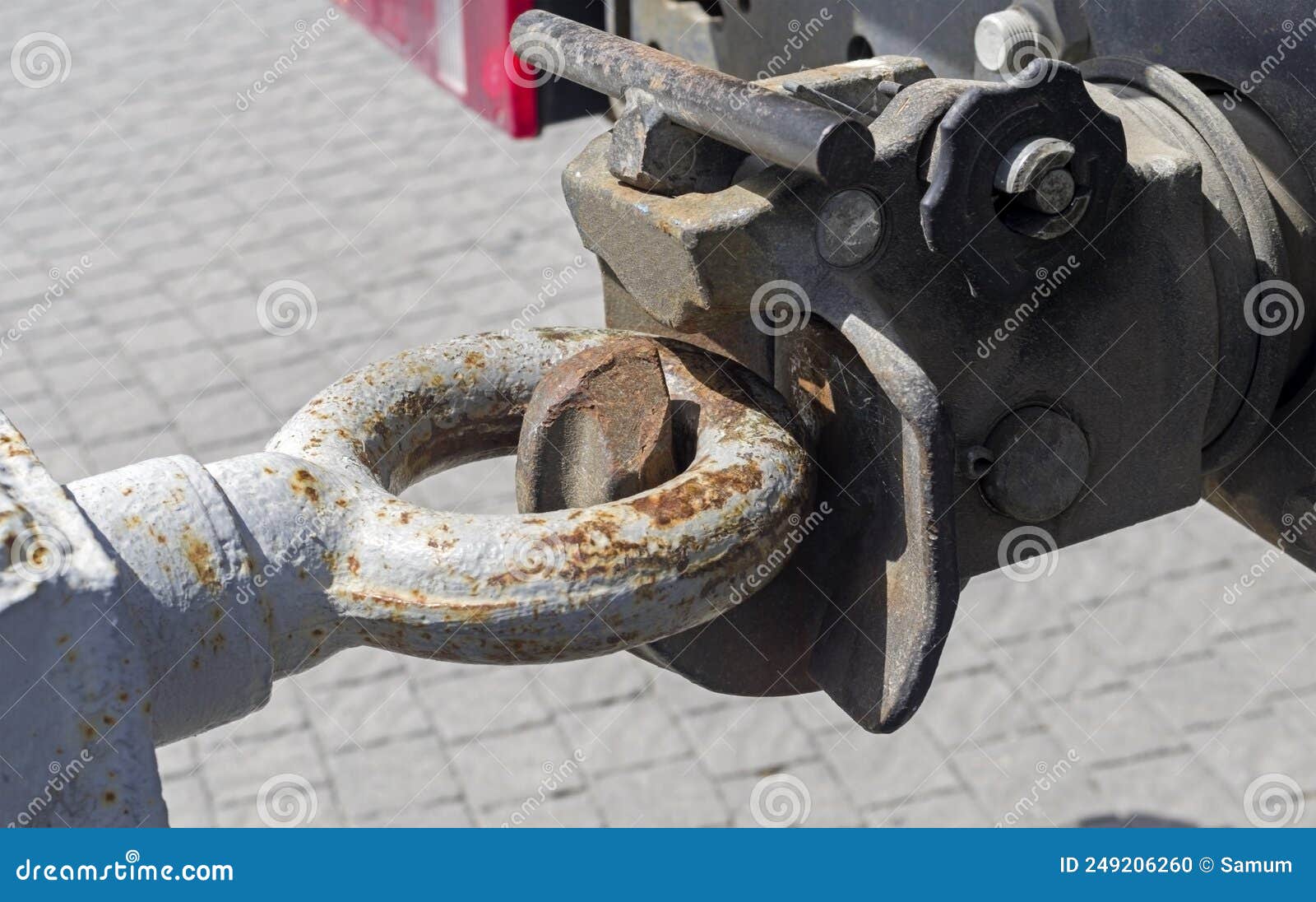 Hook for towing on car stock photo. Image of hoist, equipment 249206260