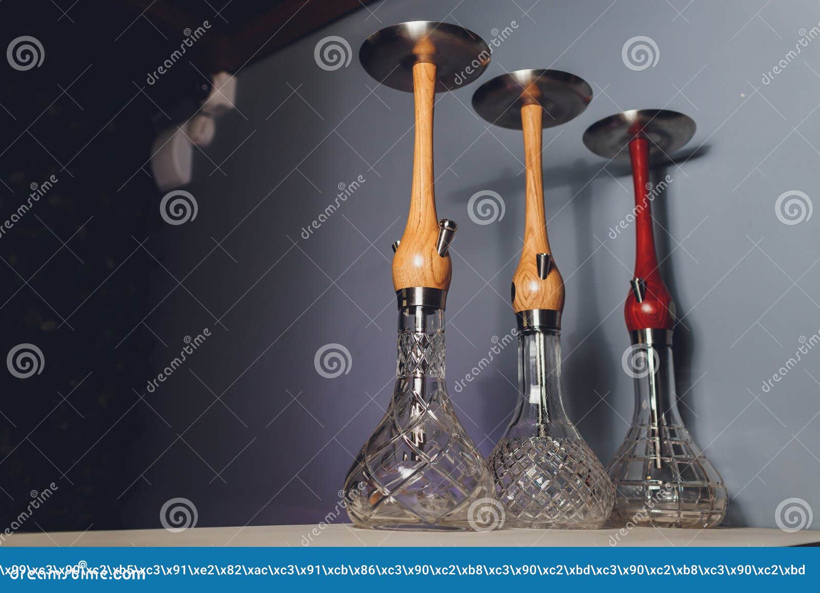 The Hookah on the Bar Counter in a Cafe. Stock Photo Image of bahrain