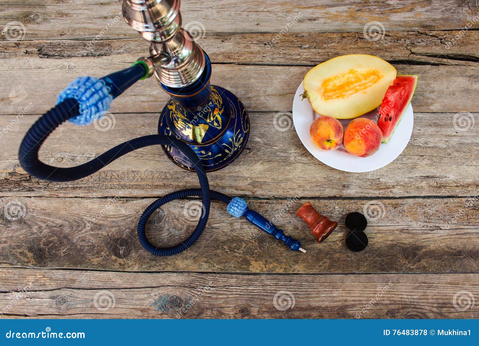 Hookah, fruit, berries stock photo. Image of nicotine 76483878