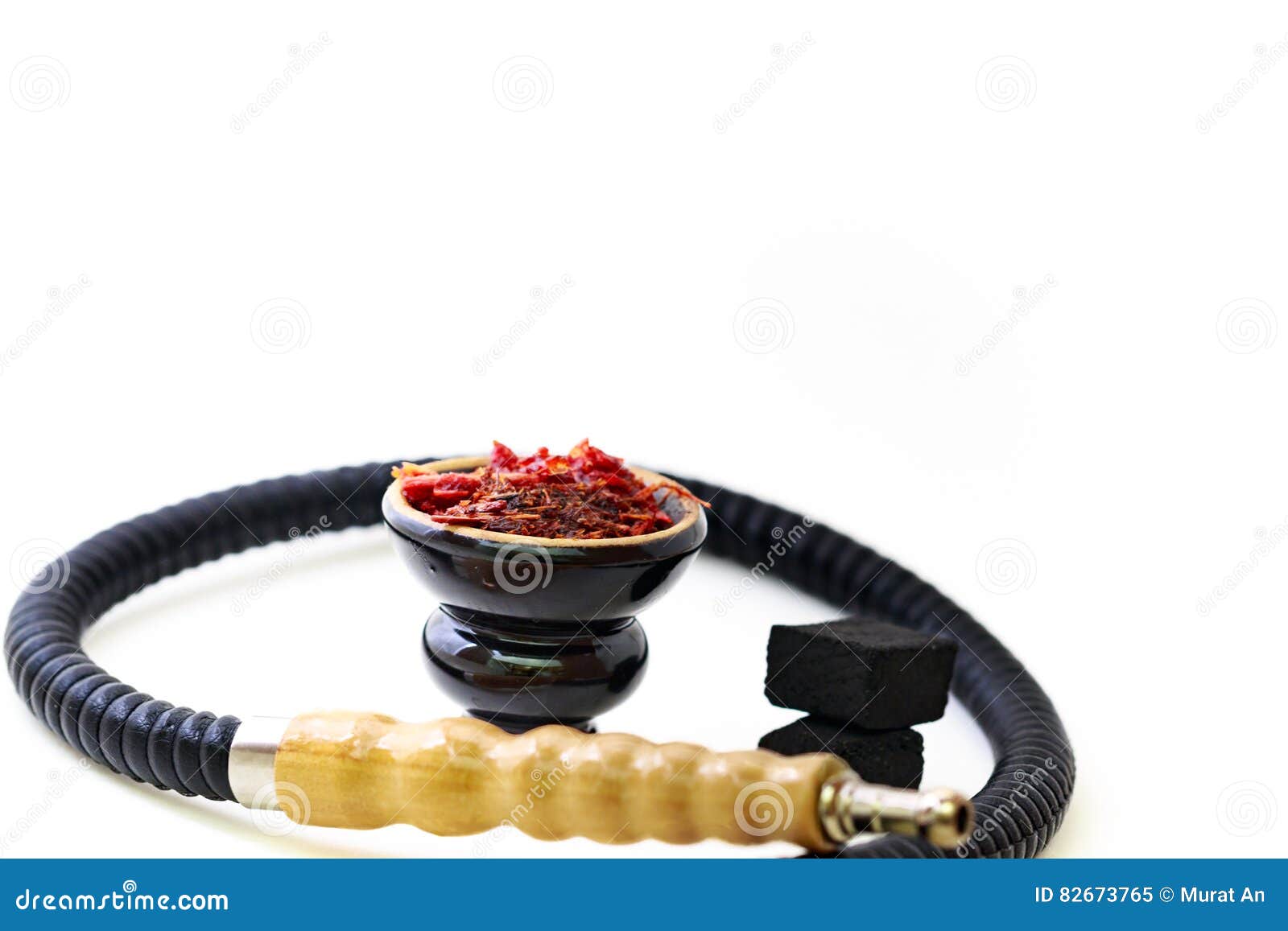 Hookah Head, Pipe, Tobacco, and Coals. Stock Image Image of