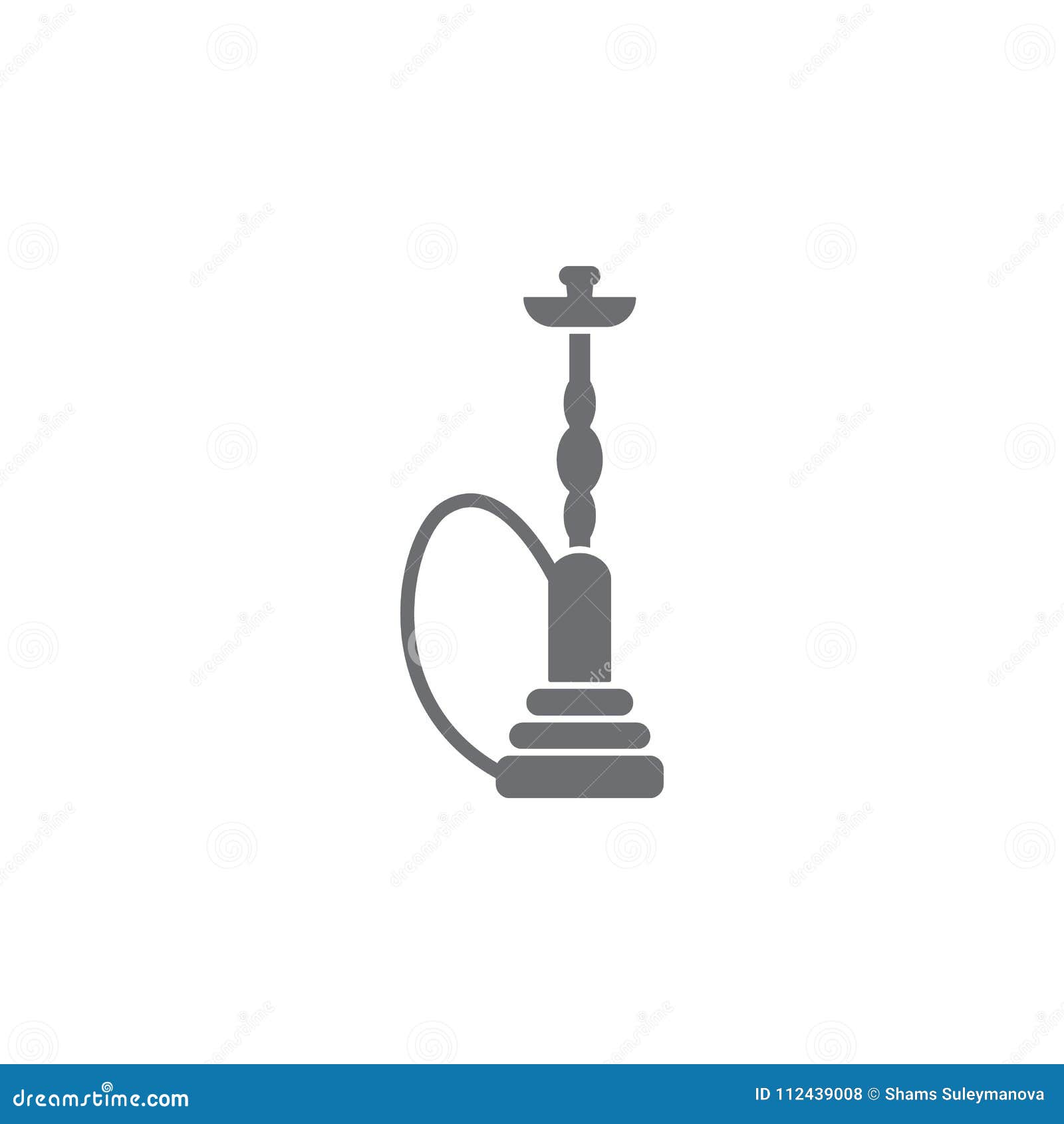 Hookah Icon. Simple Element Illustration. Hookah Symbol Design Template