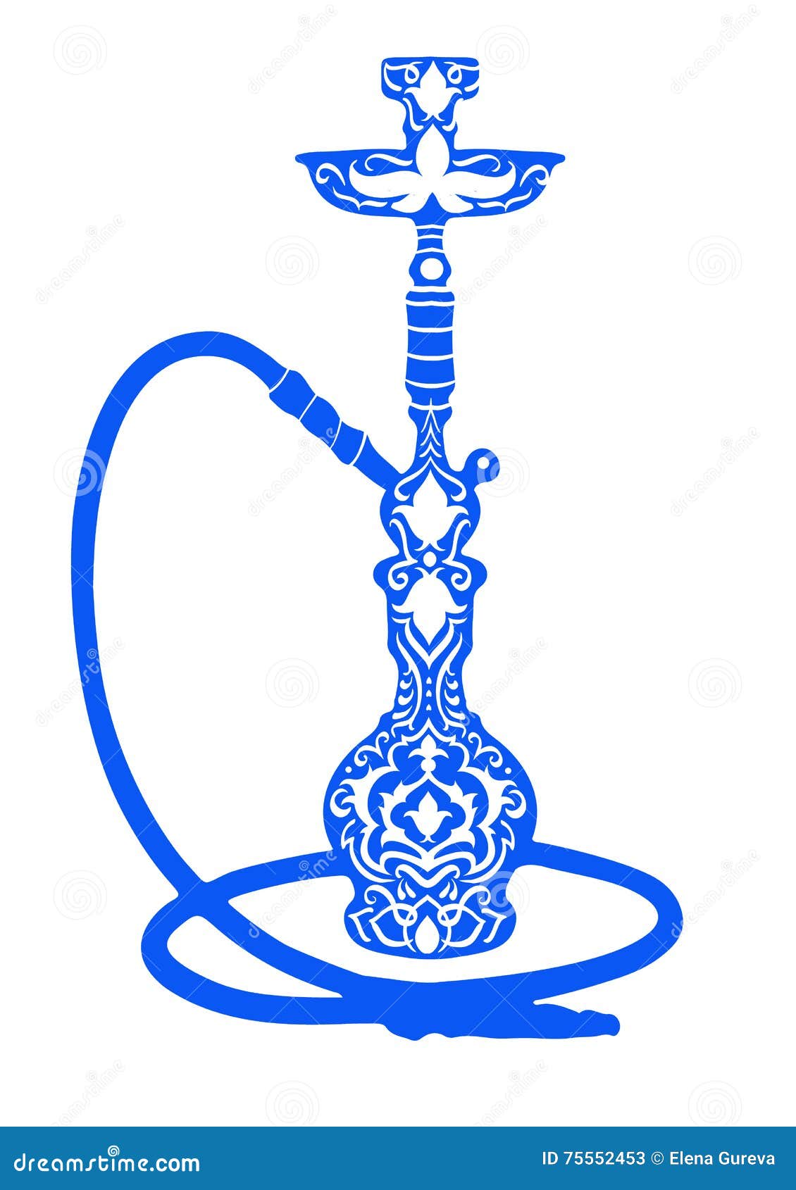 Hookah Logo Illustration Hand Drawn Flower Arabic Islamic Pattern Vector Illustration For A Menu Restaurant Or Cafe Arabi Stock Illustration Illustration Of Lounge Graphic