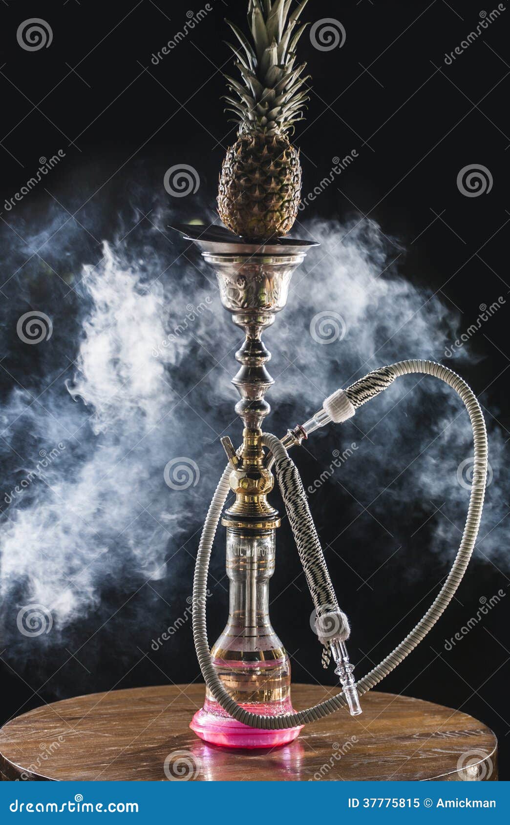 Hookah with pineapple stock image. Image of hookah, sheesha 37775815