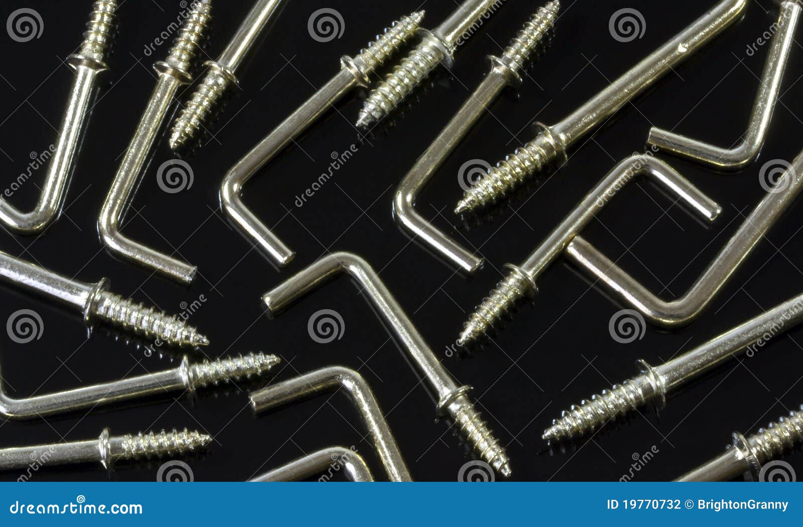 L shaped hooks stock photo. Image of metal, fixings, construction 19770732