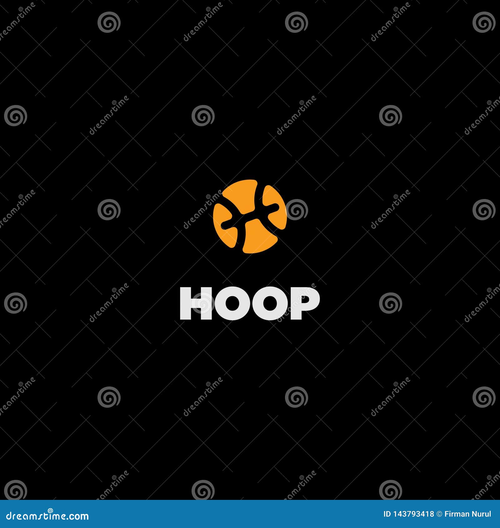 Hoop Logo Template Vector stock vector. Illustration of modern 143793418