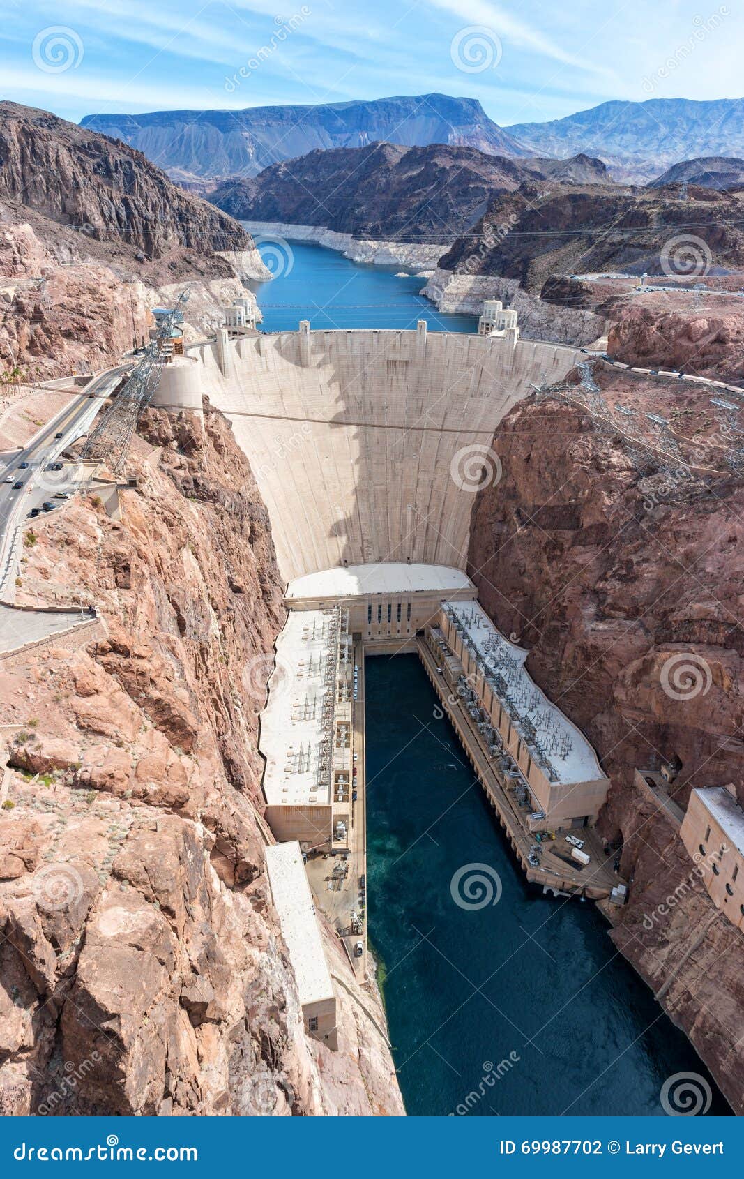Hoover Dam and Lake Mead stock photo. Image of desert 69987702