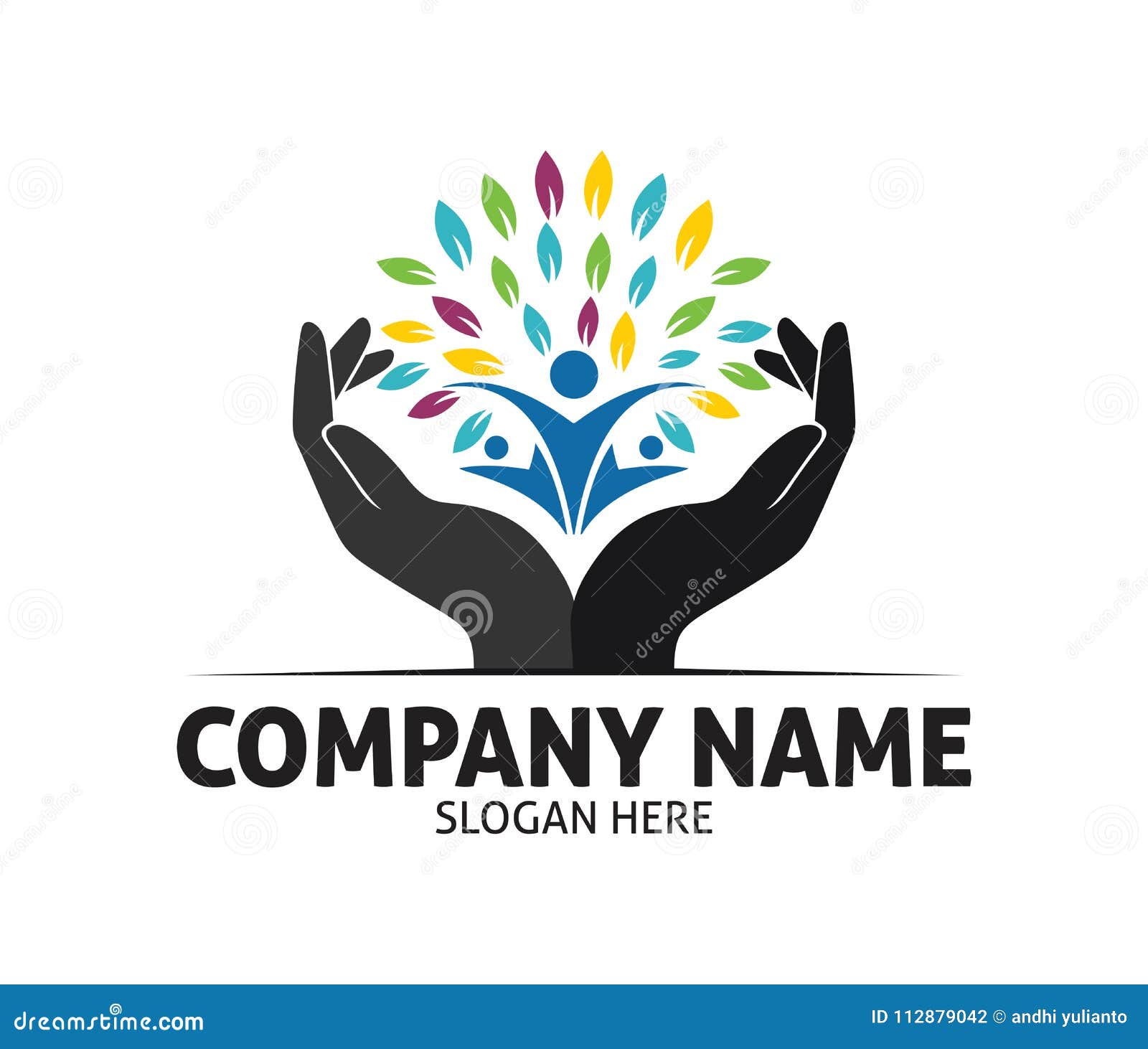 charity hand logo design