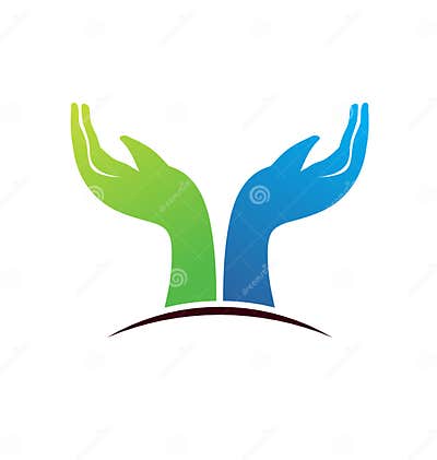 Hope hands logo stock vector. Illustration of support - 24743913