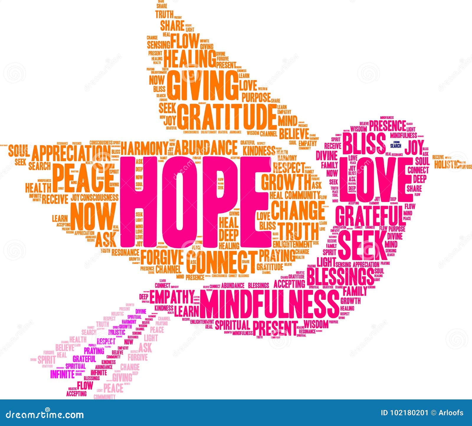 Hope Word Cloud stock vector. Illustration of growth 102180201