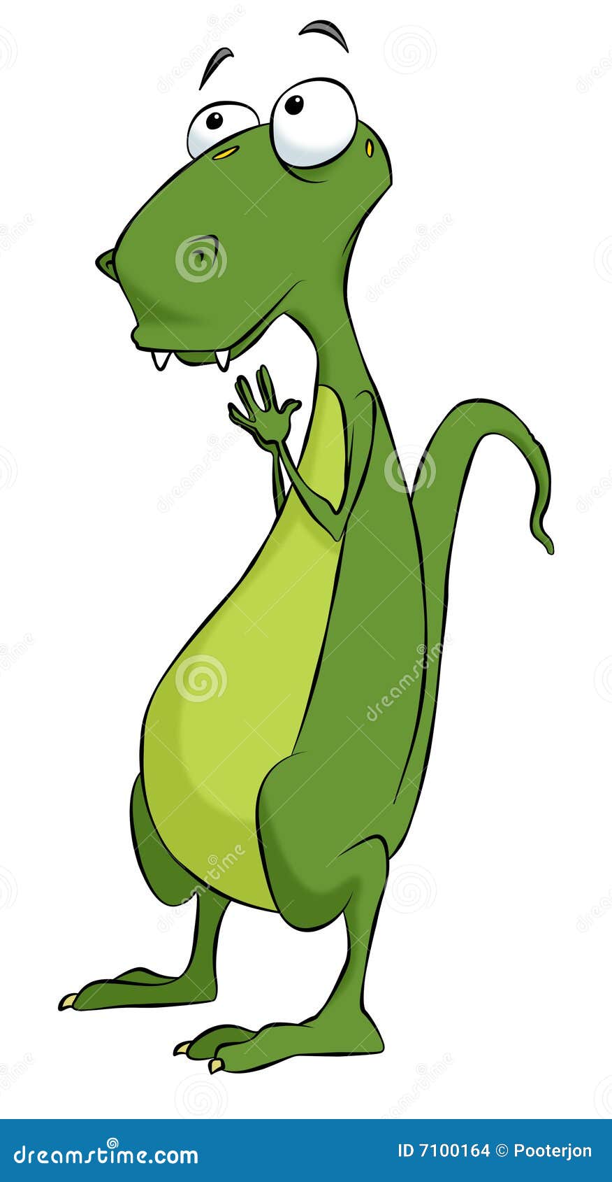 Hopeful Dinosaur stock illustration. Illustration of patience 7100164