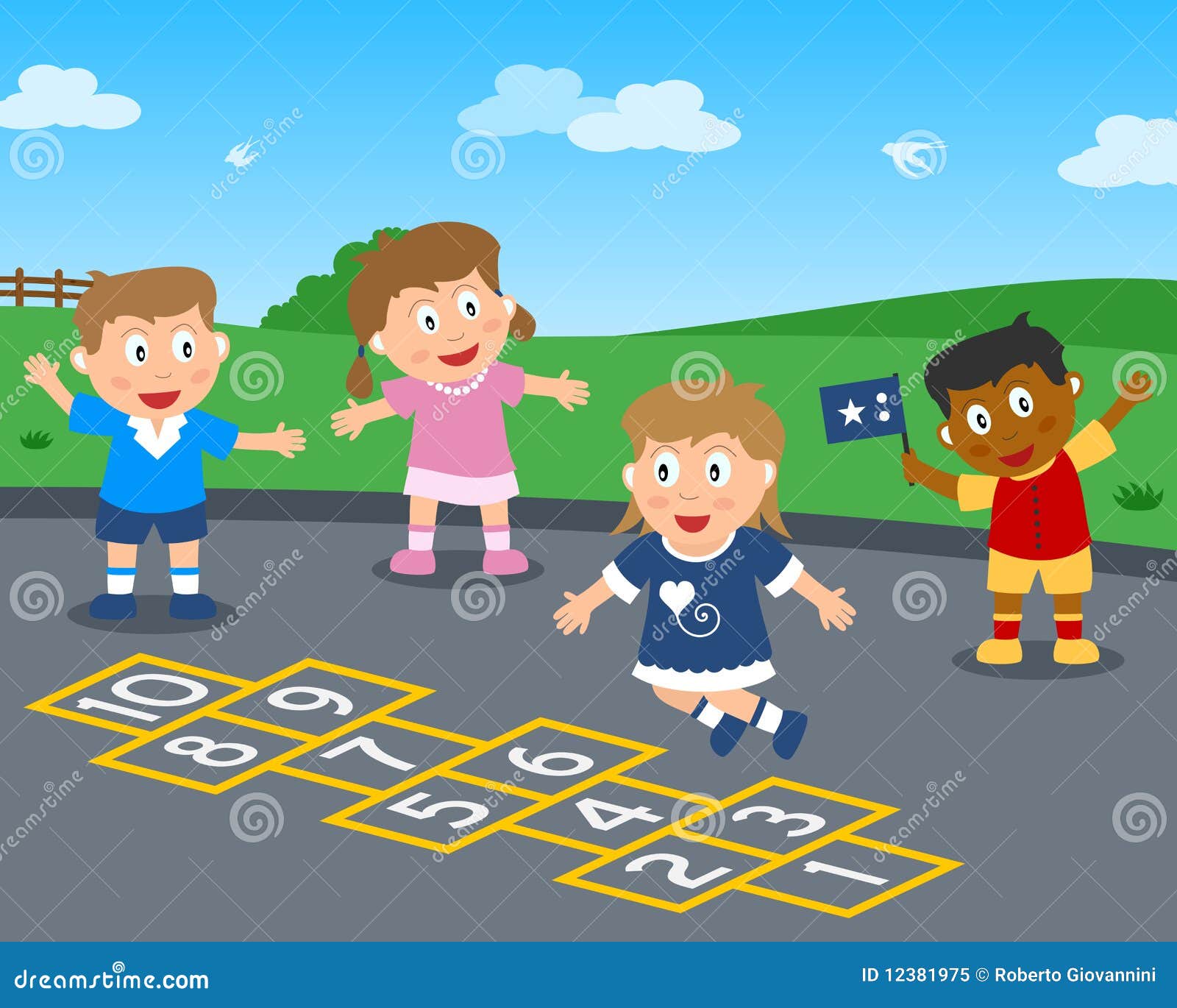 hopscotch clipart