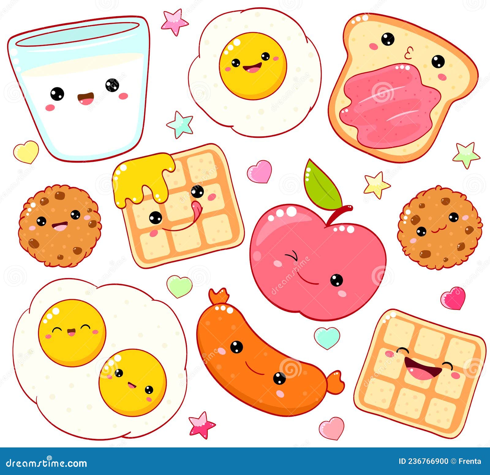 Desenho de Comidas Kawaii BFF  Cute food drawings, Kawaii doodles