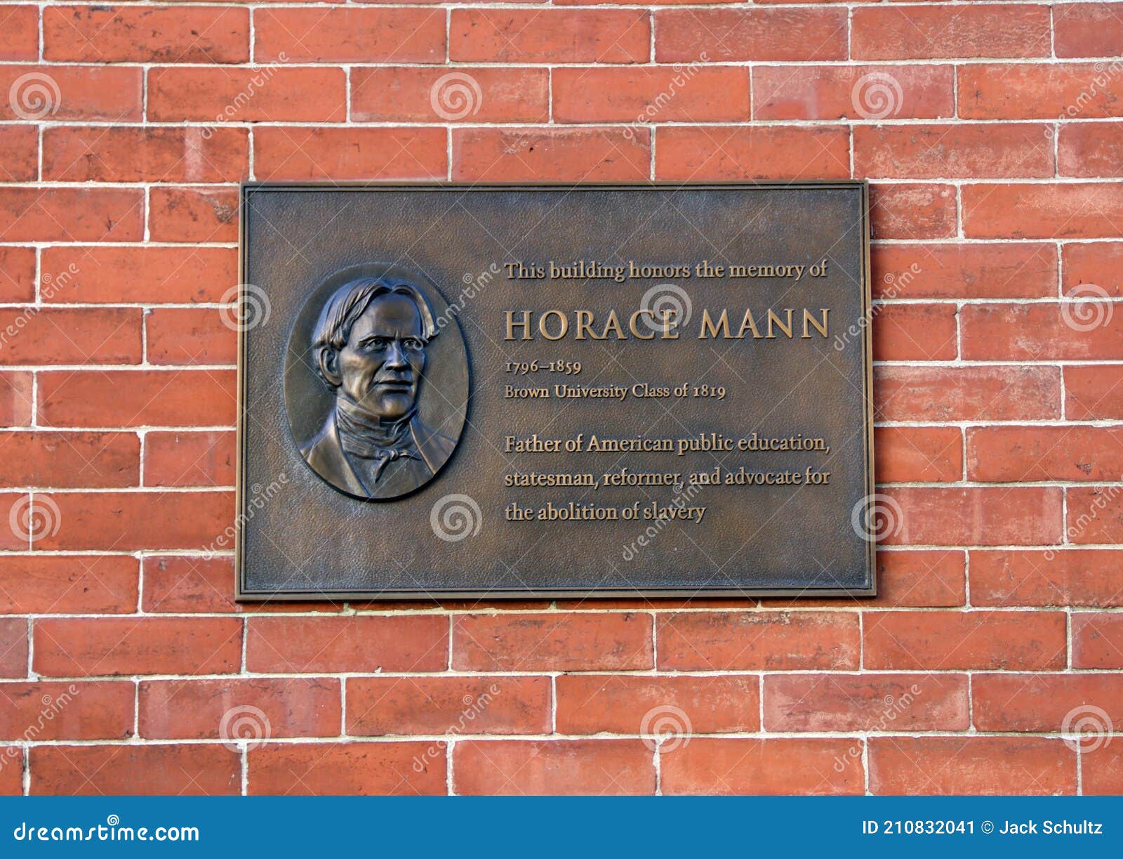 Horace Mann House Plaque Brown University 3728