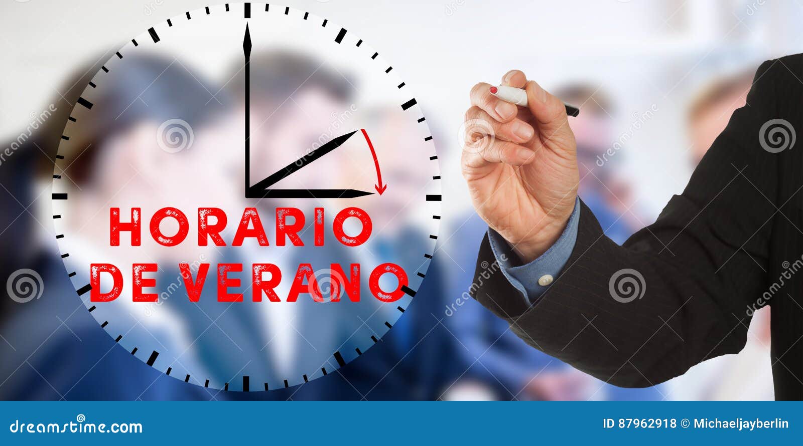 horario de verano, spanish daylight saving time, business man ha