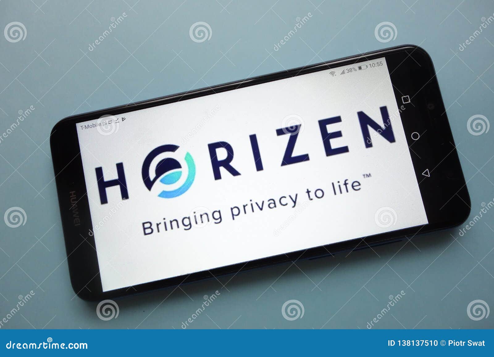 Horizen ZEN Cryptocurrency Logo Displayed On Smartphone ...