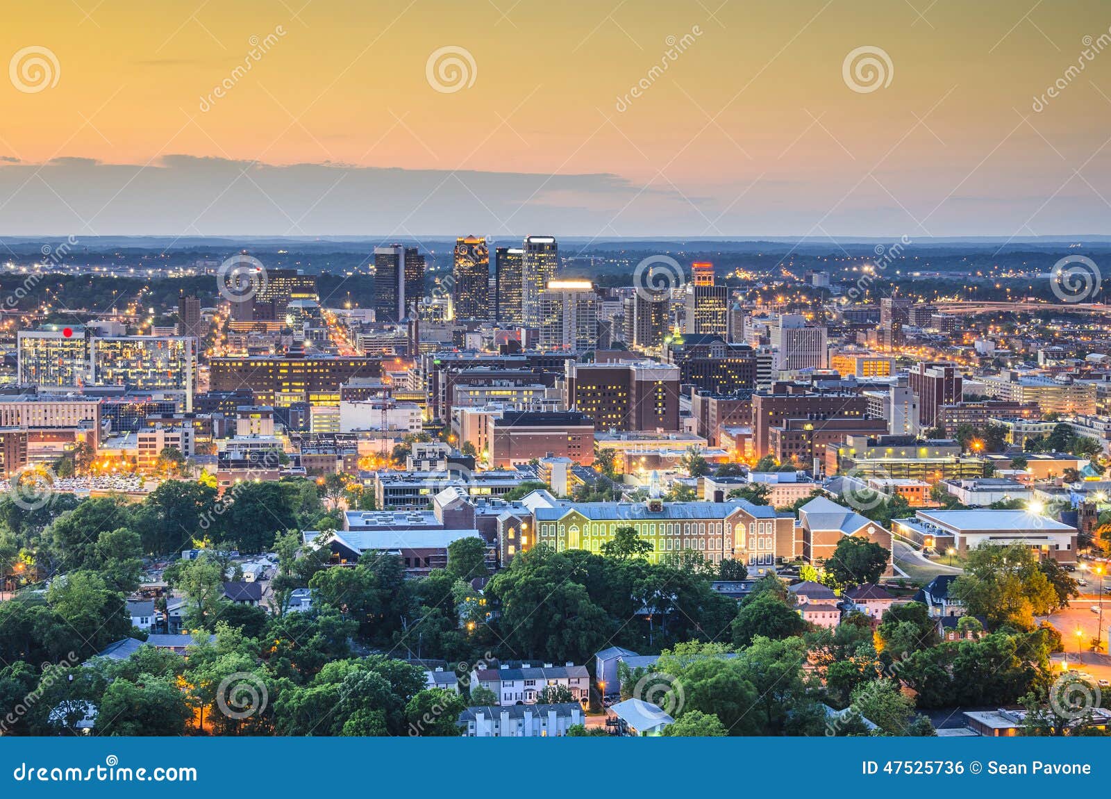 Horizon De Birmingham, Alabama Photo stock Image du birmingham, ville