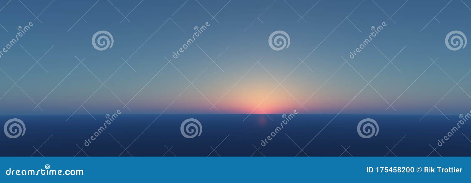 horizon with sunrise or sunset