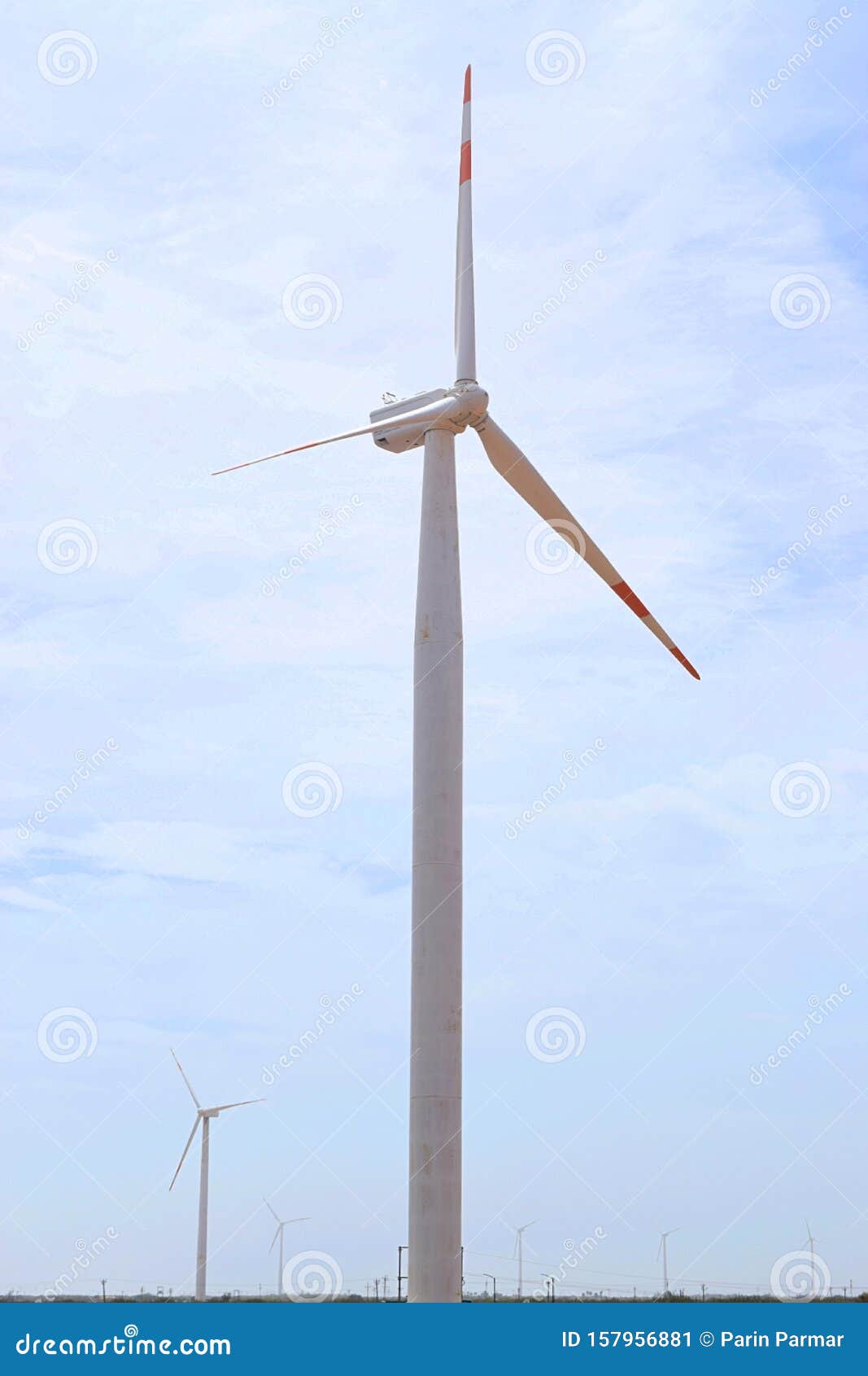 Horizontal Axis Wind Turbine HAWT in Wind Farm - Sustainable and Renewable  Energy - Earth Environment Conservation - Wind Power Stock Image - Image of  environment, large: 157956881