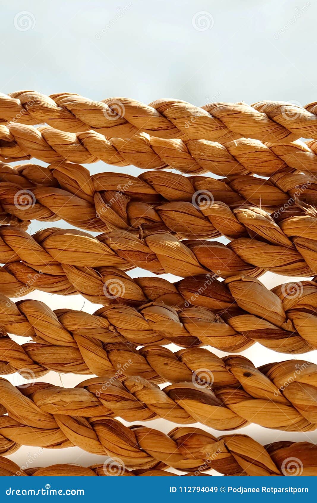 Horizontal Banana Rope stock image. Image of texture 112794049