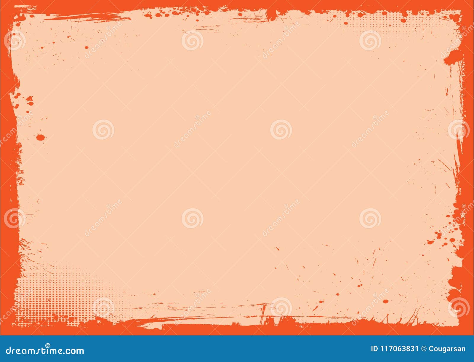 Blank Halloween Banner Background with Grunge Border Stock Vector -  Illustration of design, halloween: 117063831