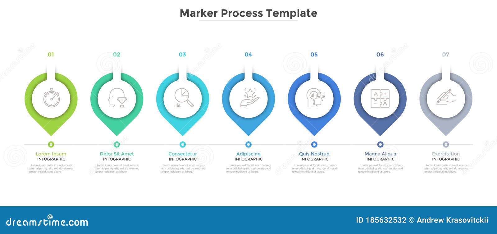 Modern Vector Infographic Template Stock Vector - Illustration of