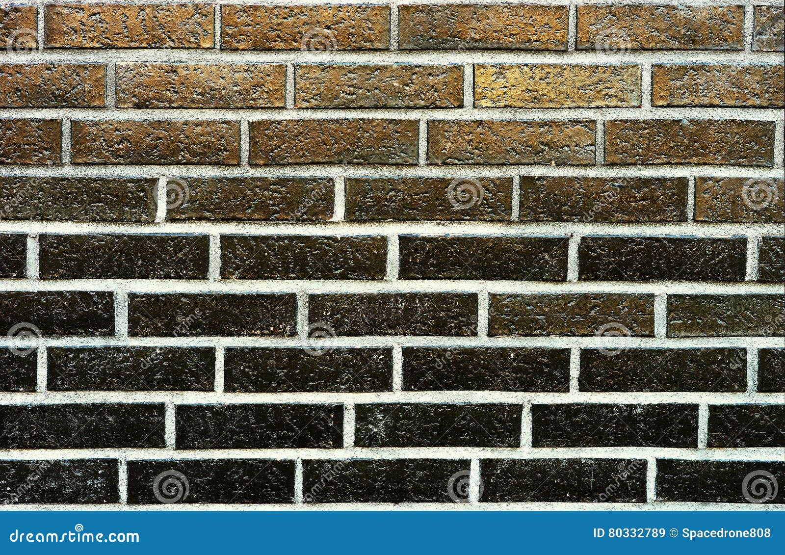 Horizontal Copper Brick Wall Texture Background Stock Image Image of