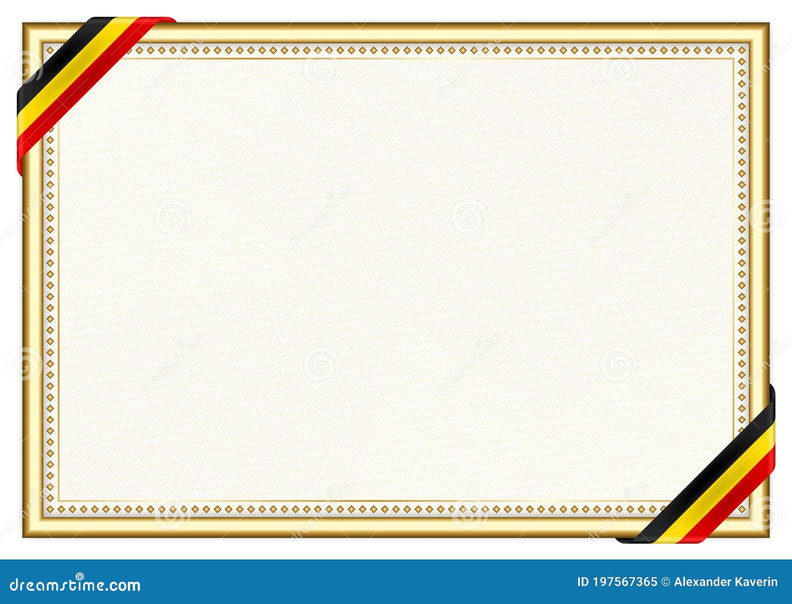 Horizontal Frame and Border with Uganda Flag Stock Vector