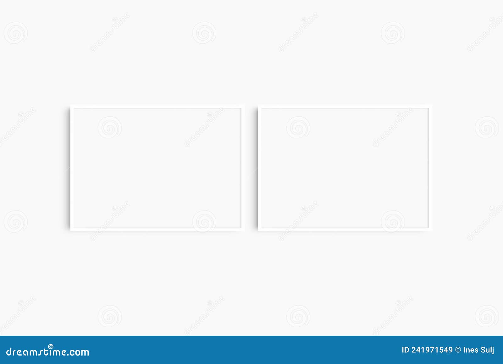 Horizontal Frame Mockup 75, 70x50, A4, A3, A2, A1 Landscape. Set of