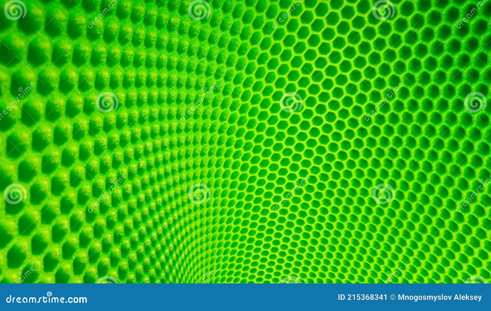horizontal green flexible bend abstract trellised or cellular background