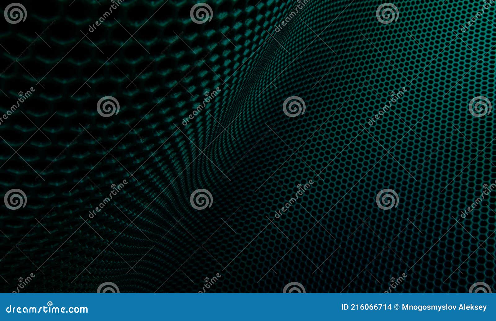 horizontal green flexible bend abstract trellised or cellular background