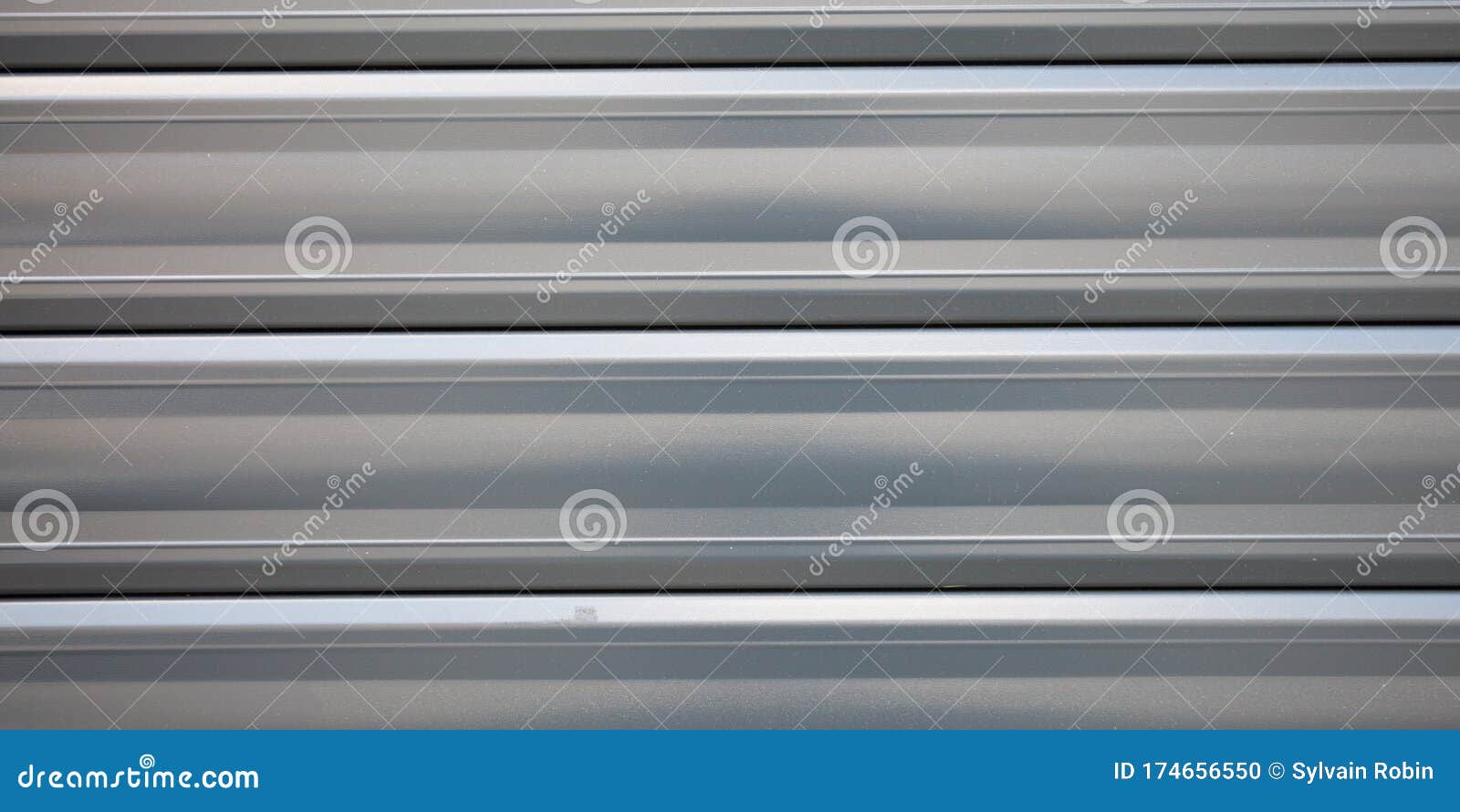 Horizontal Metallic Gate Background Wallpaper Texture of Metal Cladding