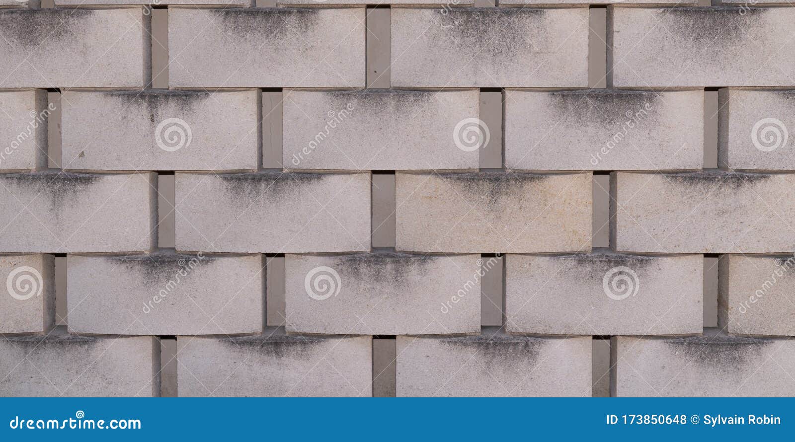 Horizontal Modern Concrete Tile Background Grey Cinder Block Wall Gray