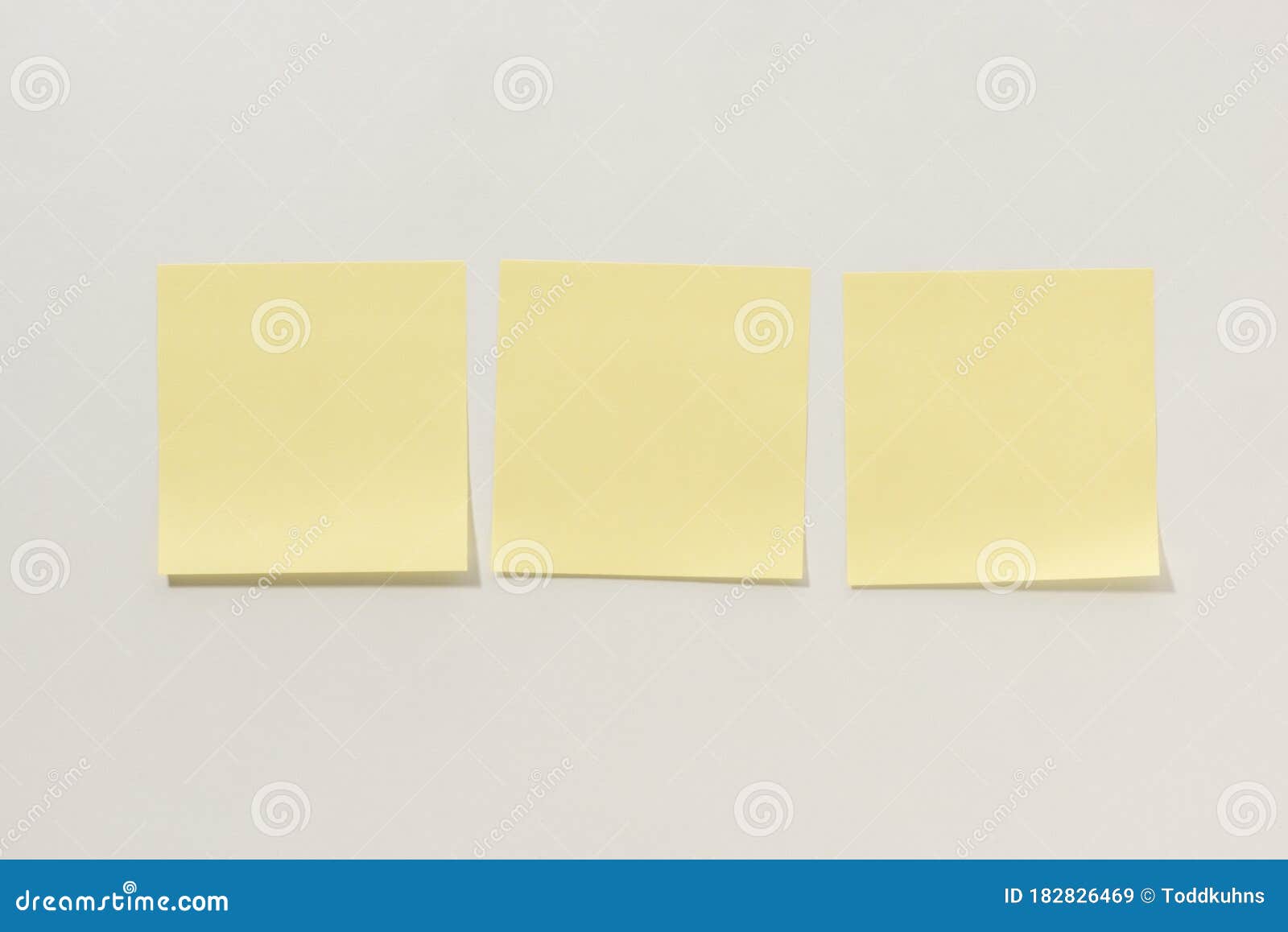 Yellow Sticky Notes on a White Background Stock Image Image of reminder, list 182826469