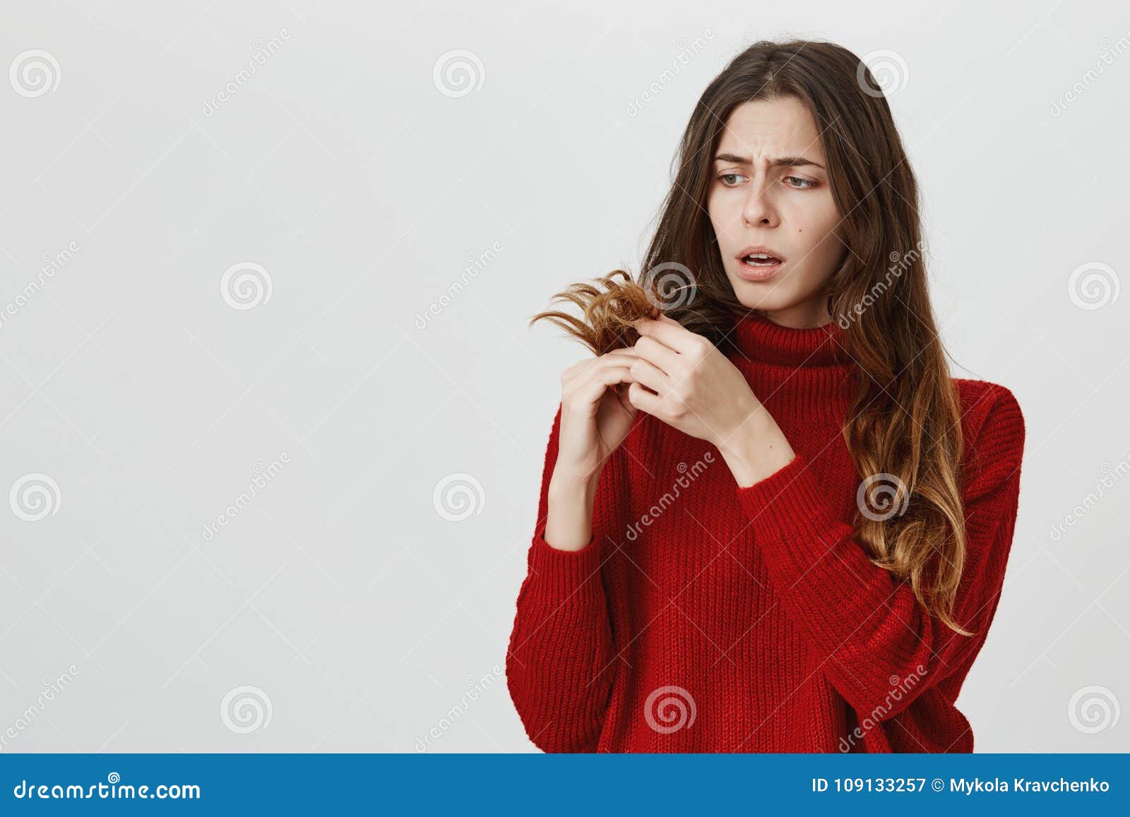 Stunned 40s Woman Showing Her Emphasized Strength Stock Photo ...