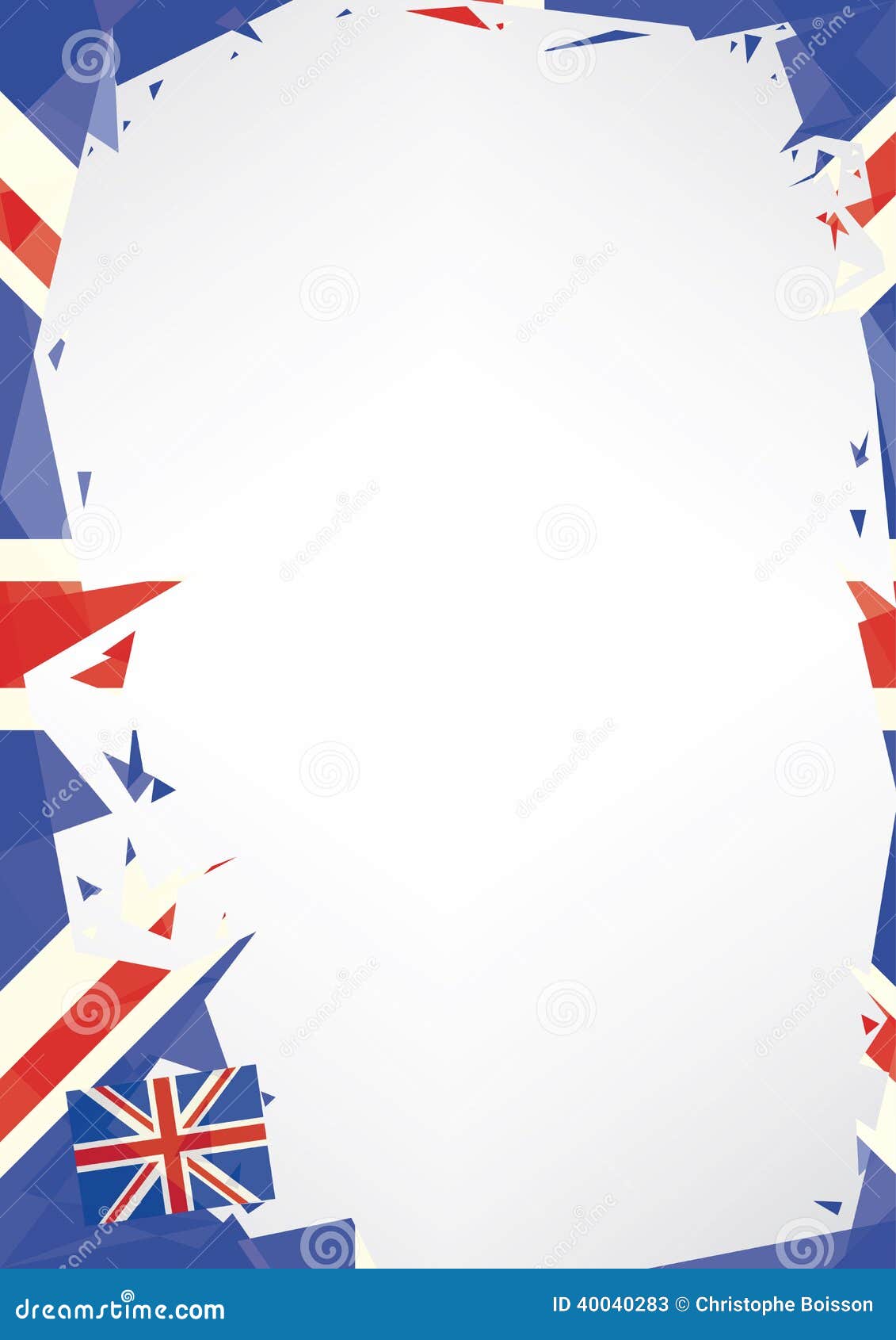 Horizontal Poster Origami Of UK Stock Image Image of 