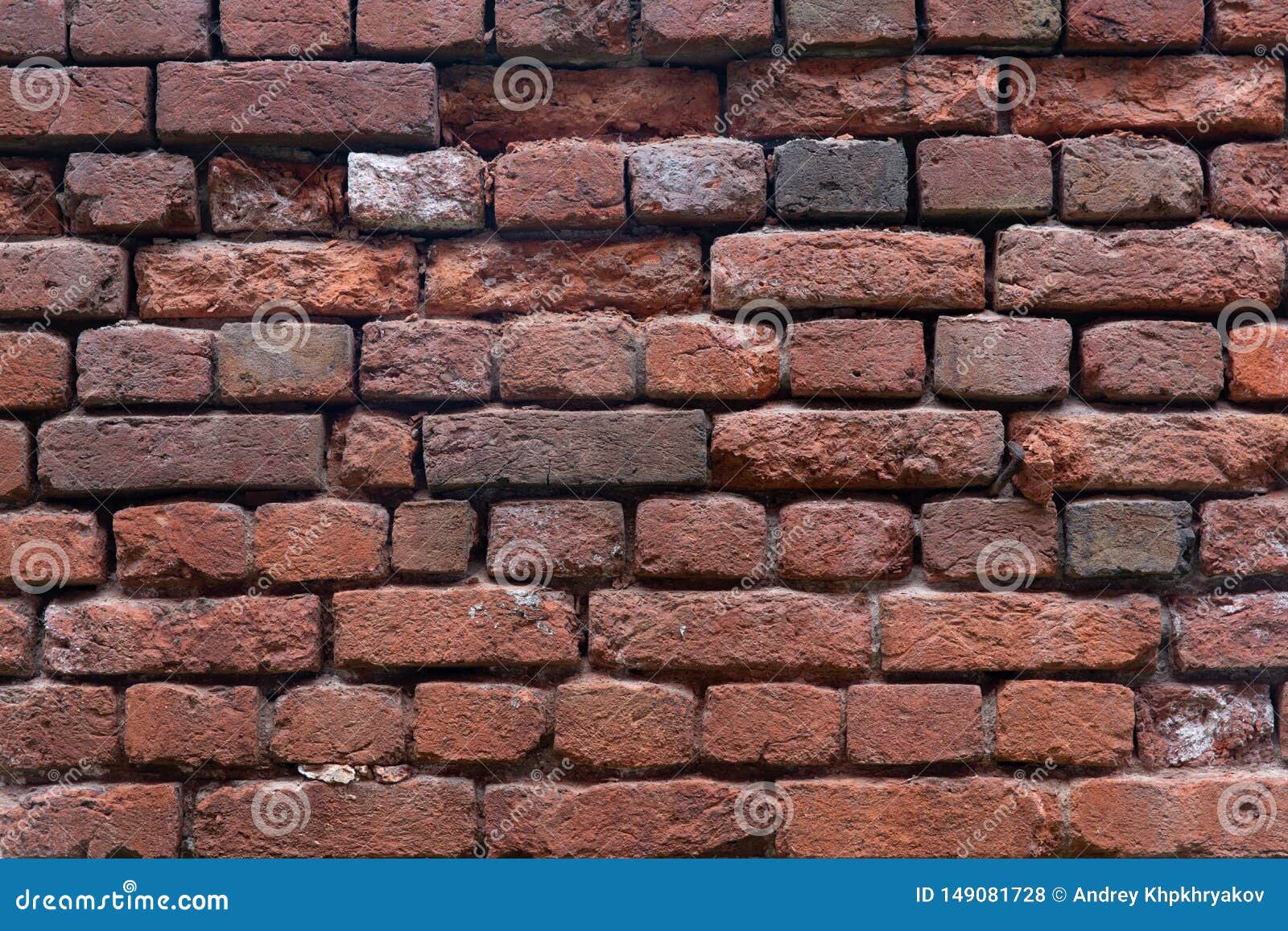 Red brick wall stock photo. Image of horizontal, dirty 149081728