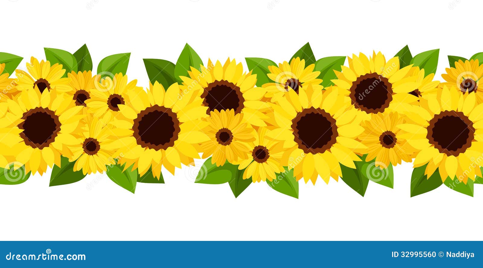 sunflowers border clip art