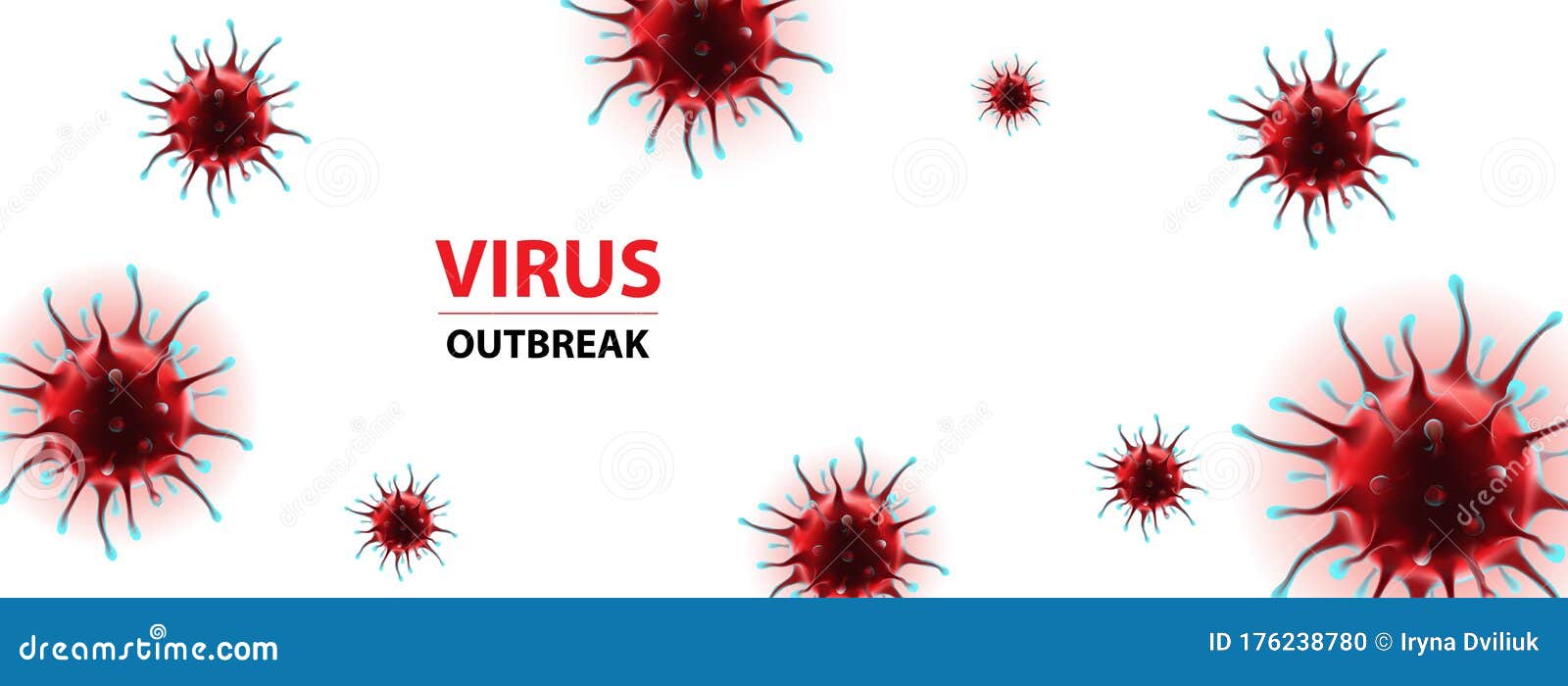 horizontal social media banner coronavirus epidemia virus 