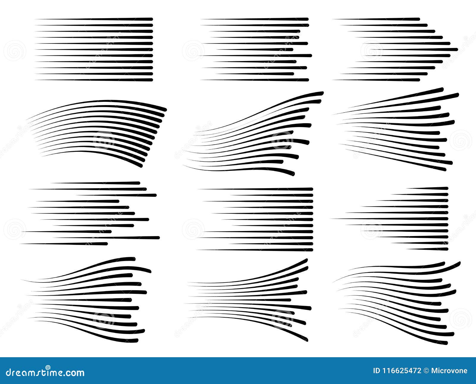 horizontal speed motion lines. fast line  s 