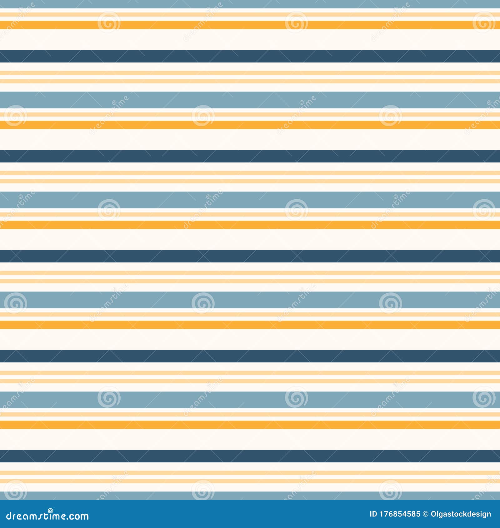 Horizontal Stripes Seamless Pattern. Simple Vector Lines Texture