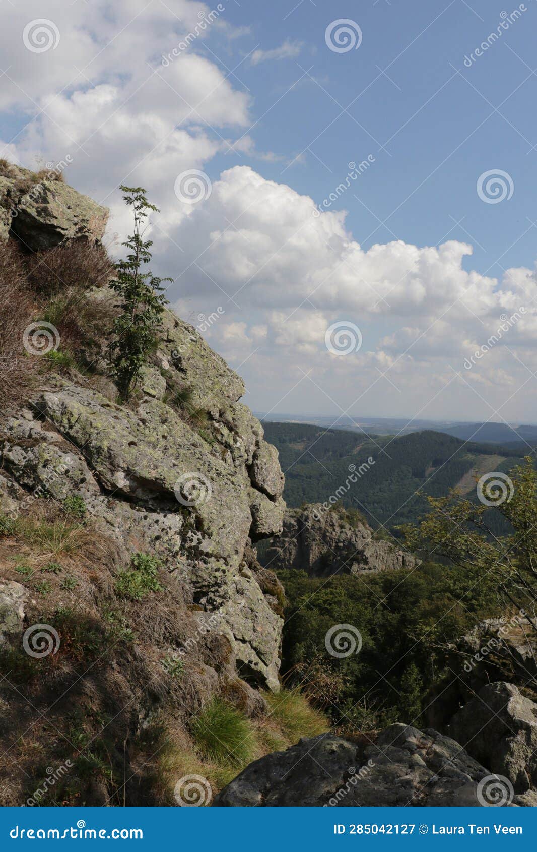 hike at the bruchhauser steine near olsberg, sauerland, germany.